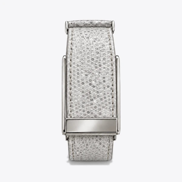 Lizard leather — Silver White