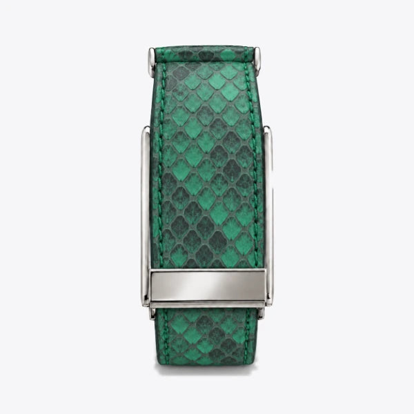 Python leather — Jade / Charcoal
